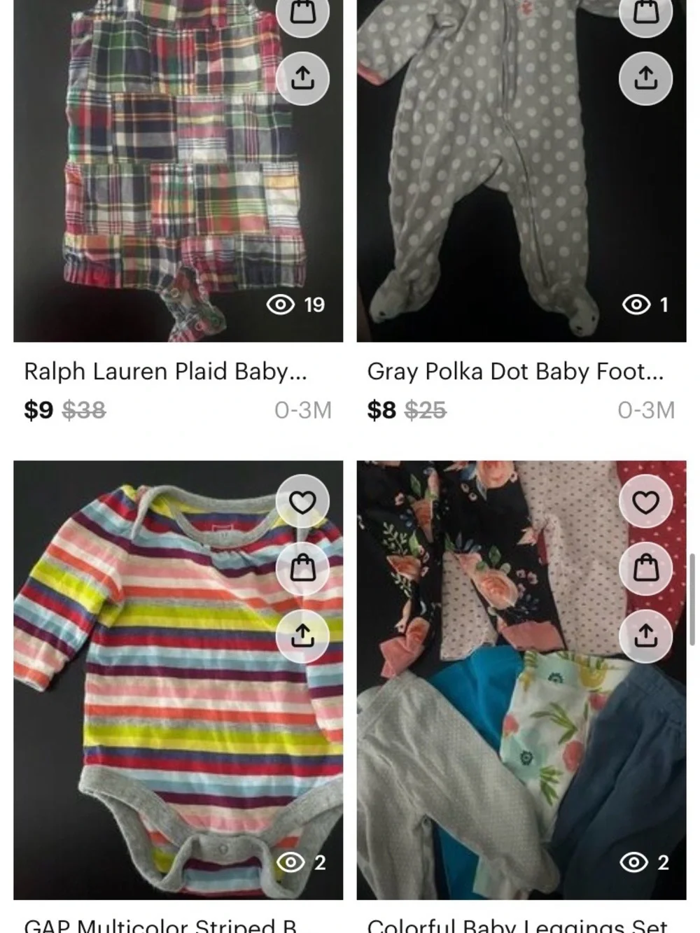 0-3 Month Large Bundle of Baby Girl Clothing